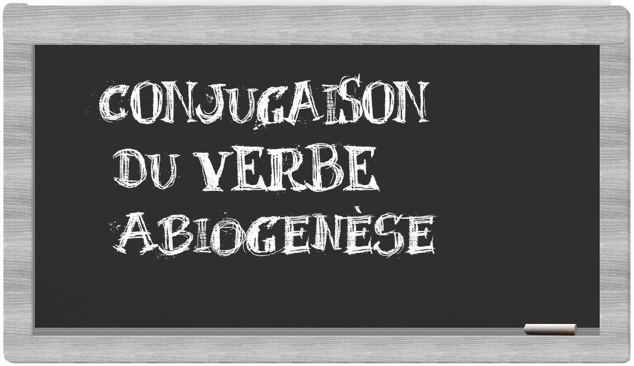 ¿abiogenèse en sílabas?