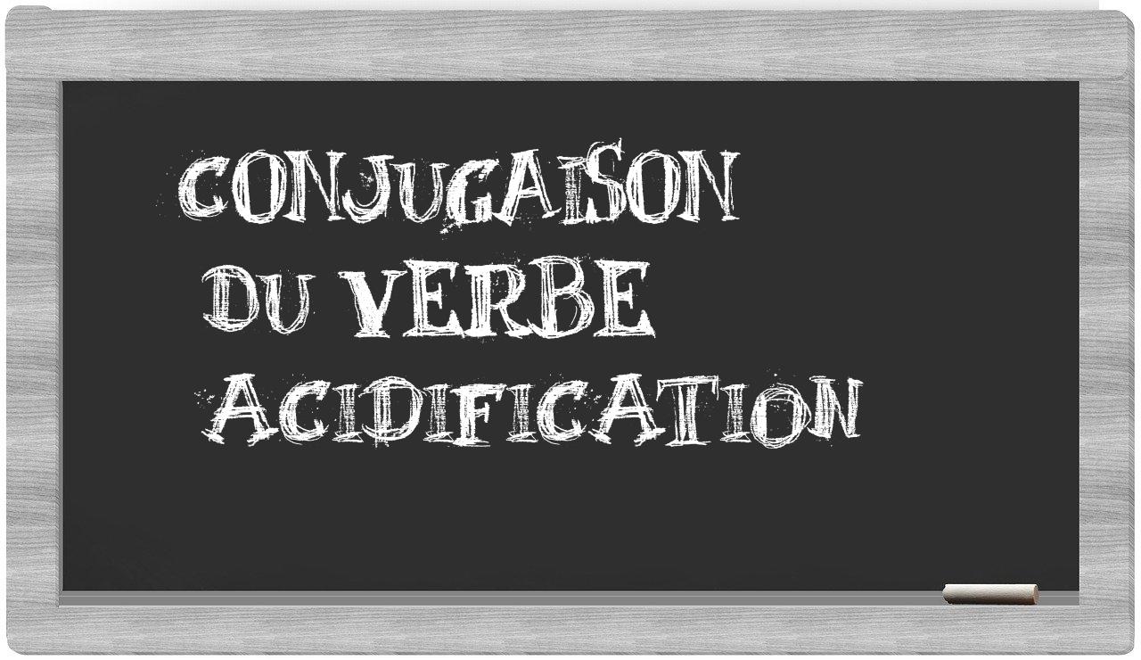 ¿acidification en sílabas?