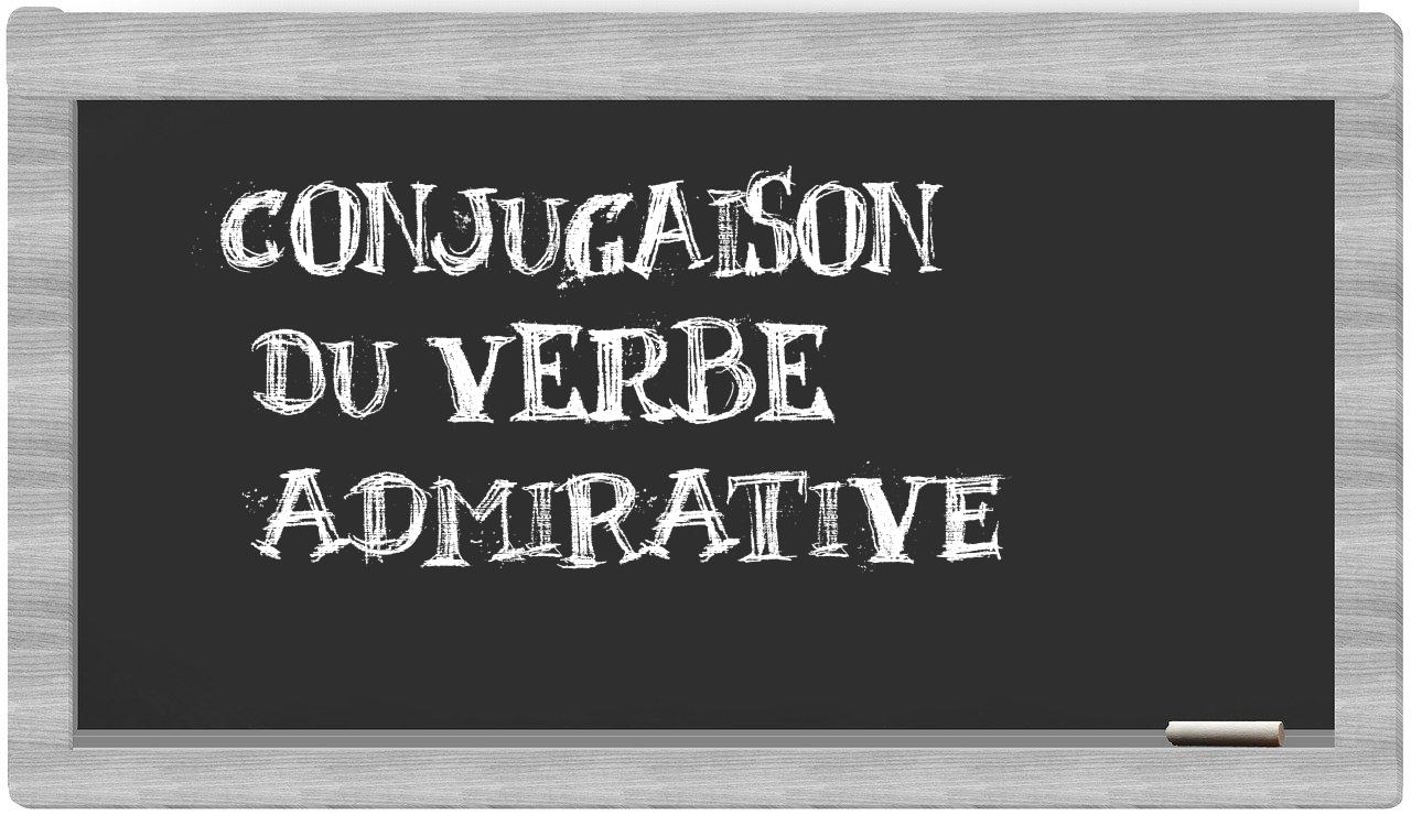 ¿admirative en sílabas?