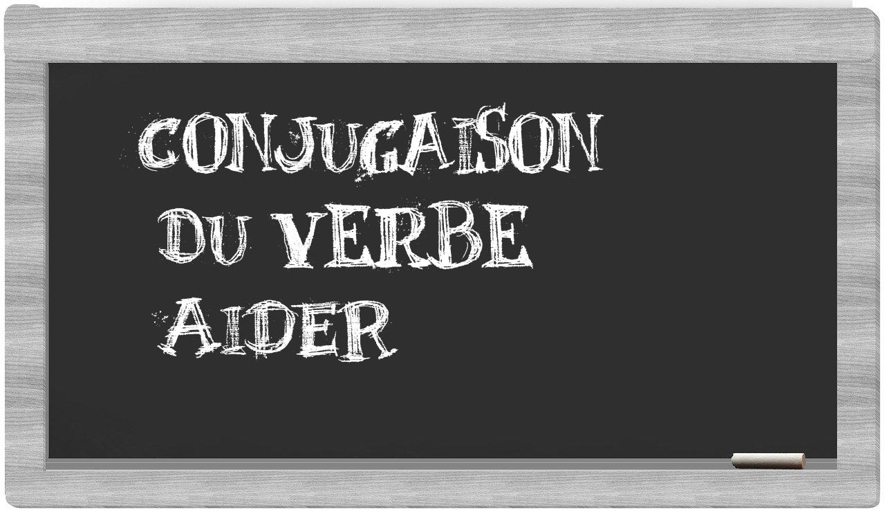 ¿aider en sílabas?