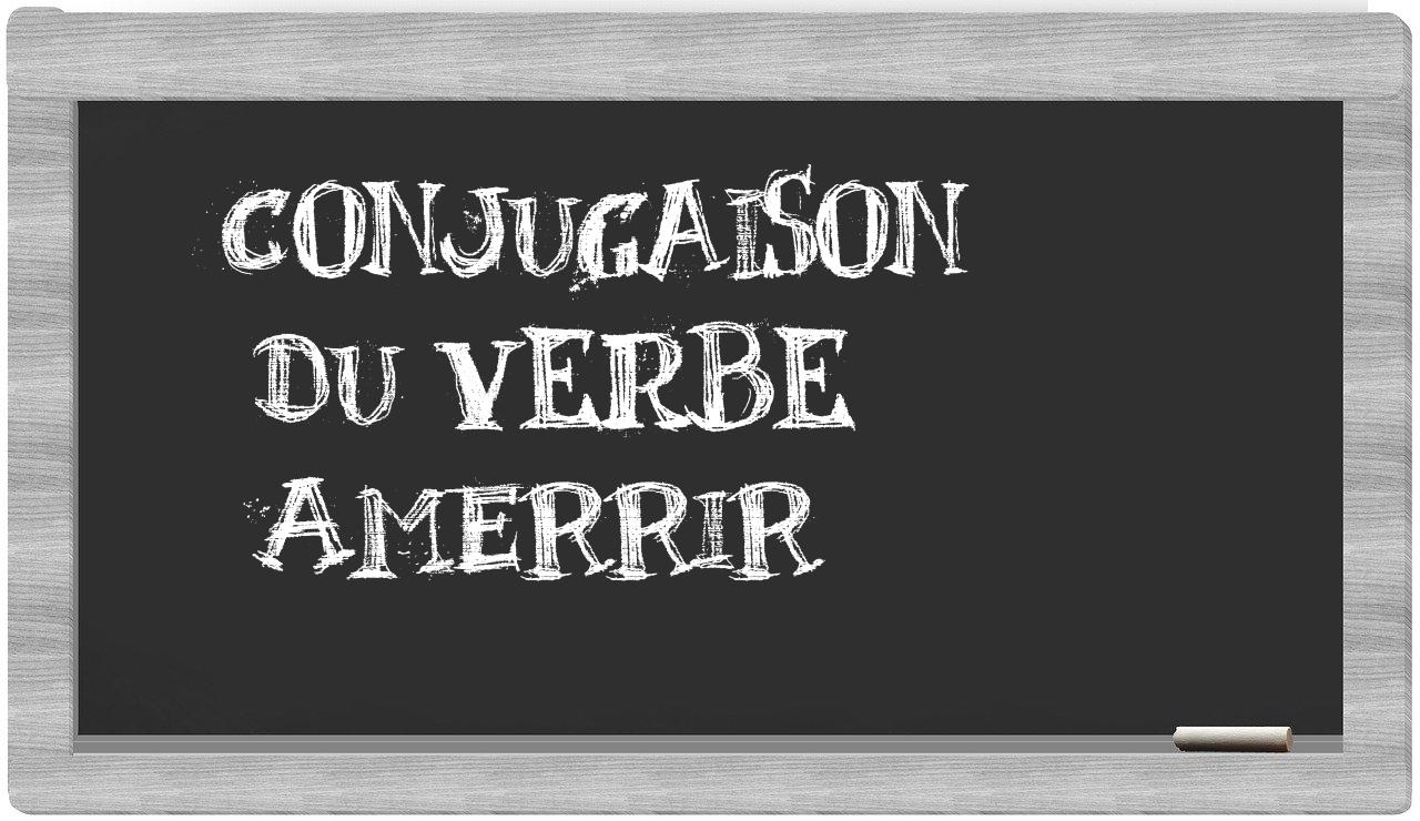 ¿amerrir en sílabas?