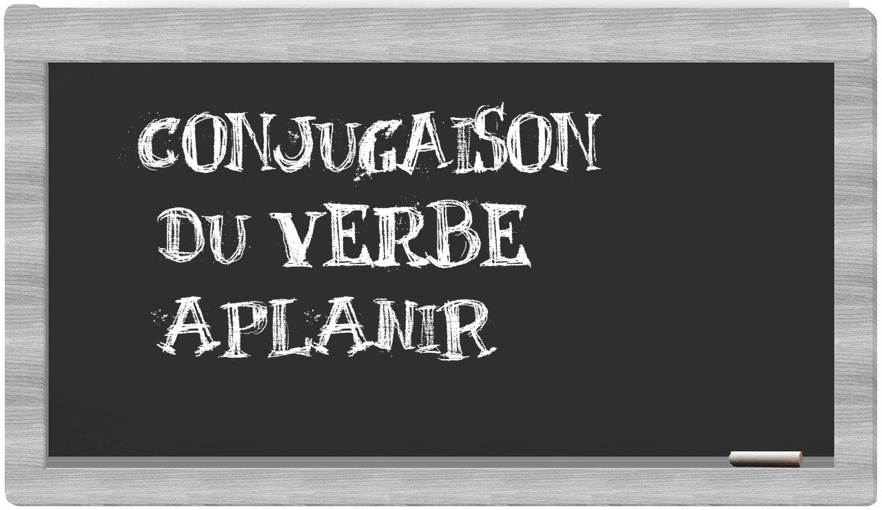 ¿aplanir en sílabas?