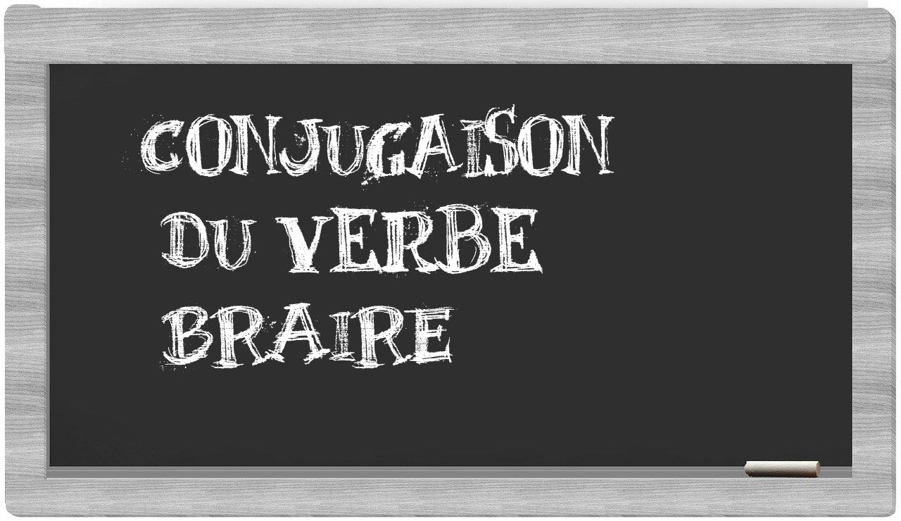 ¿braire en sílabas?