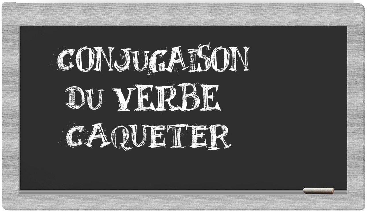 ¿caqueter en sílabas?