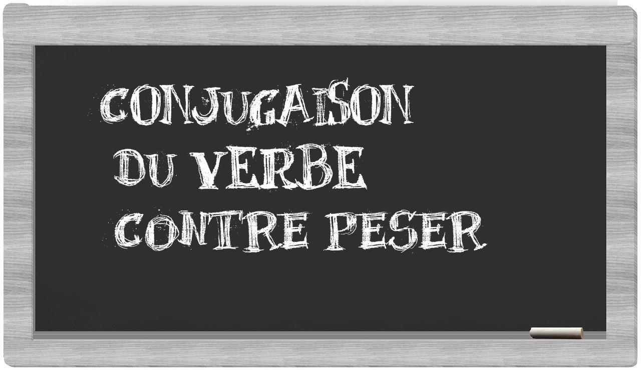 ¿contre peser en sílabas?