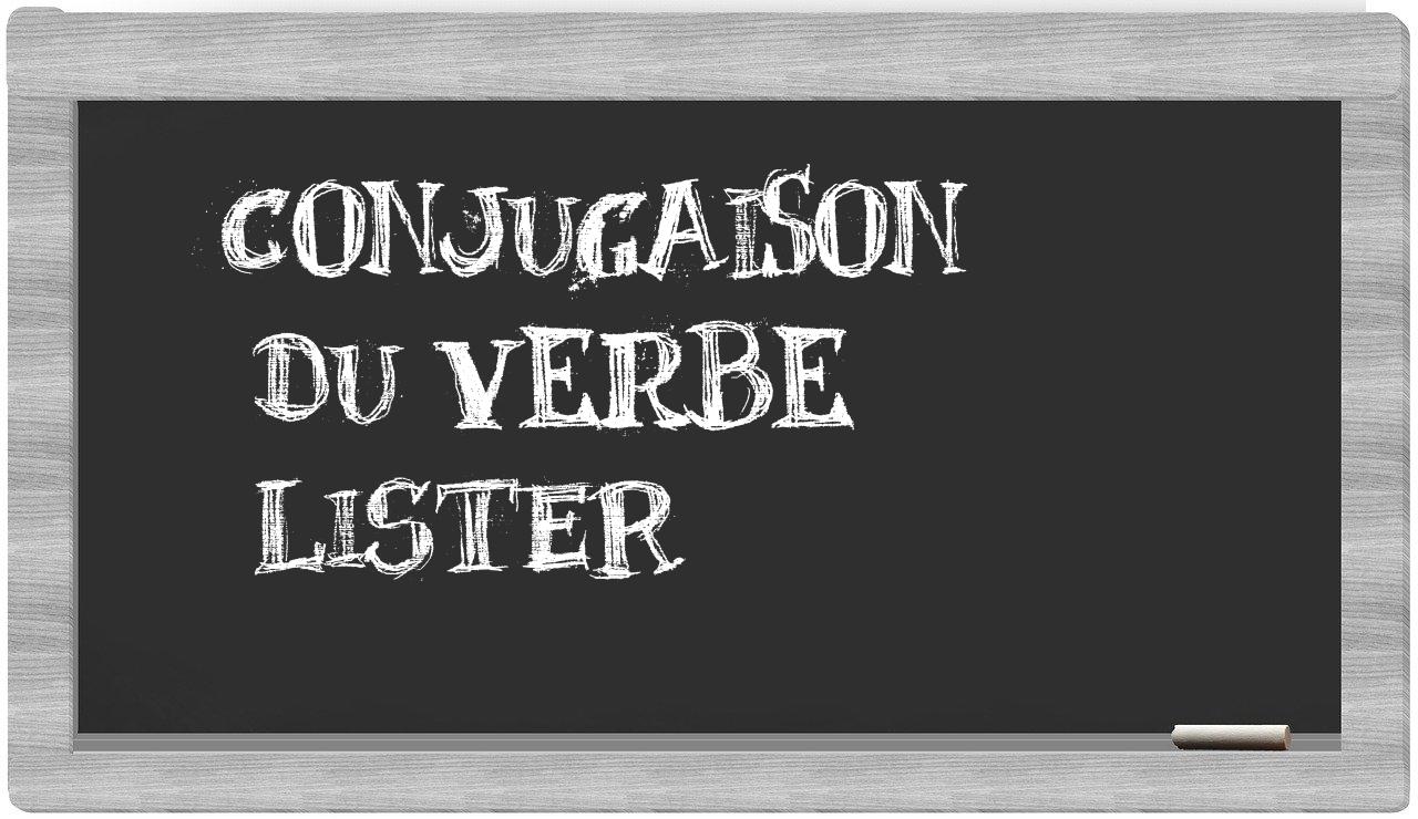 ¿lister en sílabas?