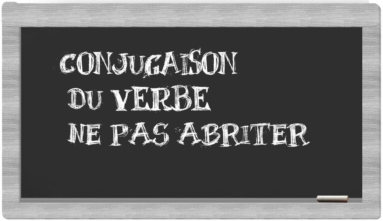 ¿ne pas abriter en sílabas?