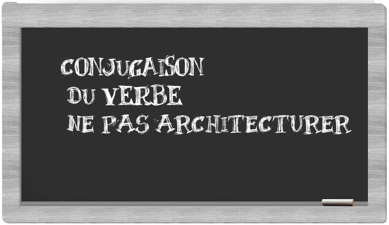 ¿ne pas architecturer en sílabas?