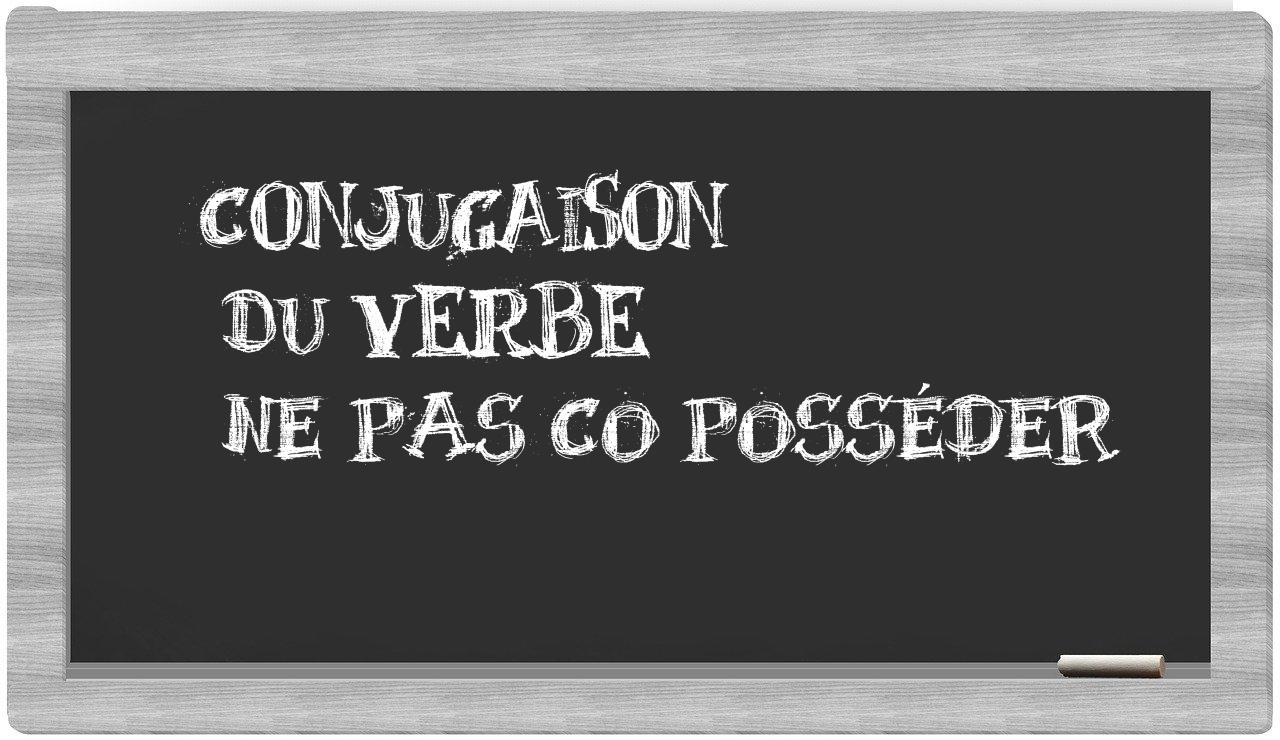 ¿ne pas co posséder en sílabas?