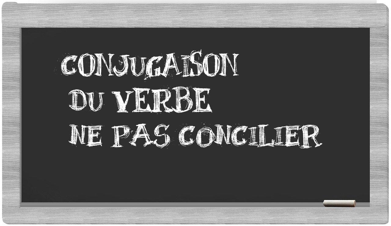 ¿ne pas concilier en sílabas?