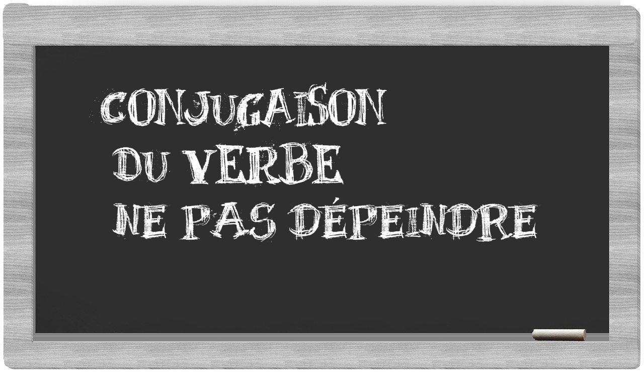 ¿ne pas dépeindre en sílabas?