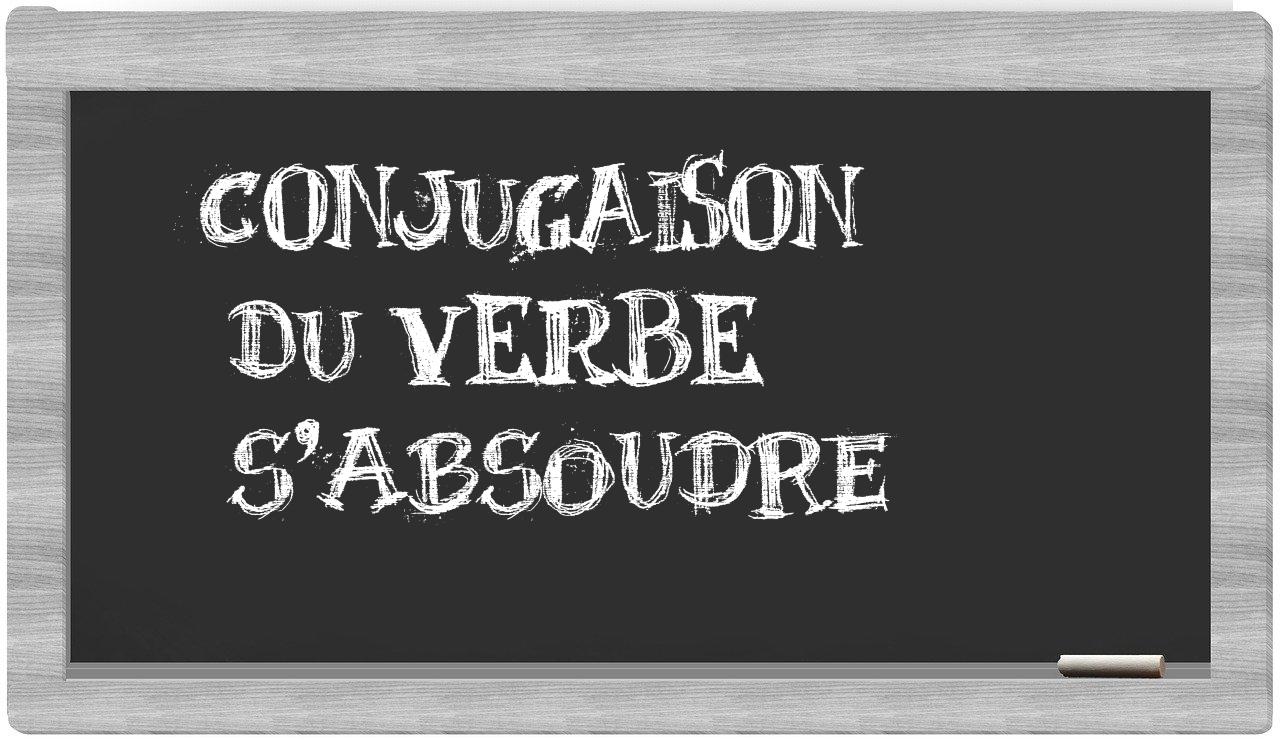 ¿s'absoudre en sílabas?