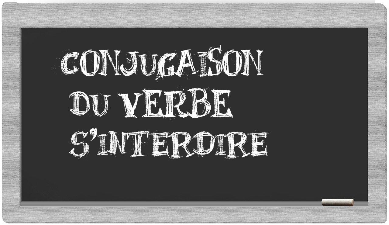 ¿s'interdire en sílabas?