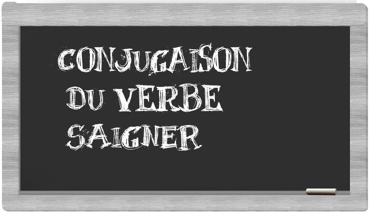 ¿saigner en sílabas?