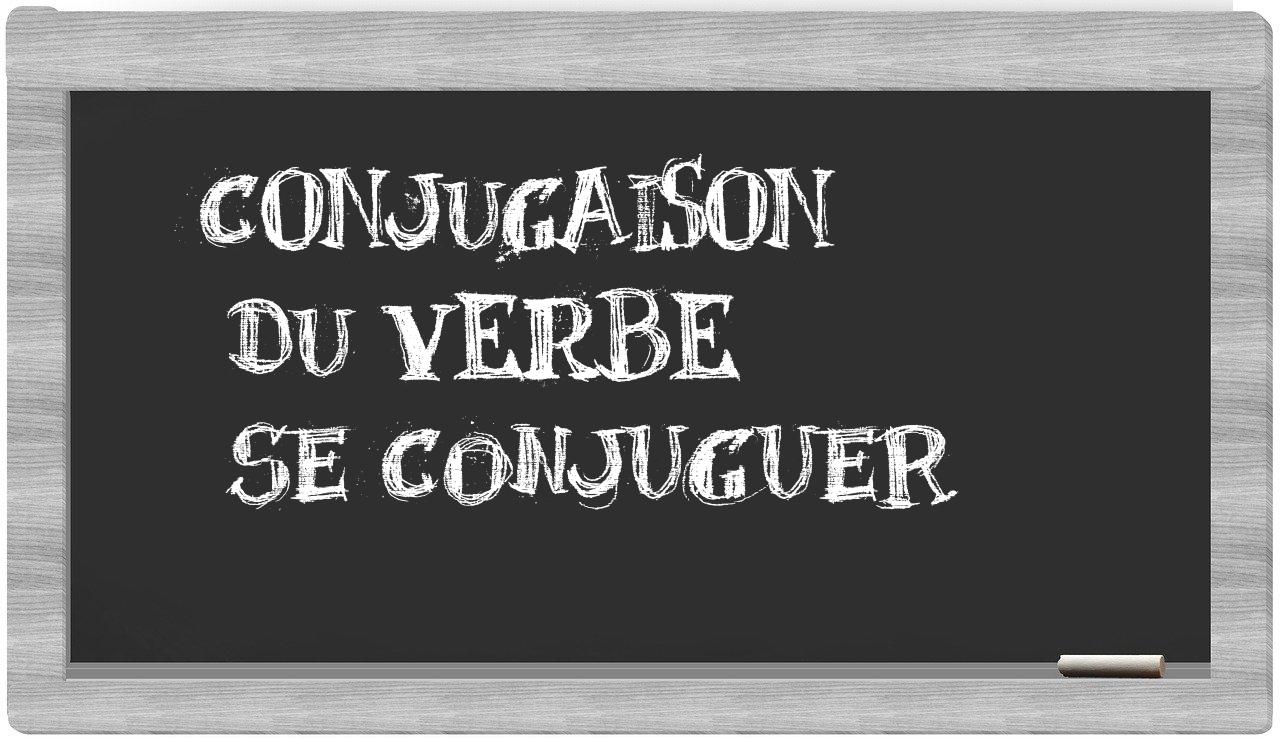 ¿se conjuguer en sílabas?