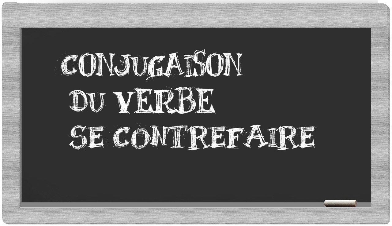 ¿se contrefaire en sílabas?