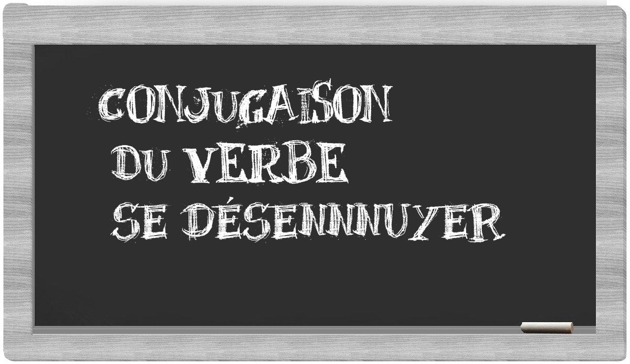 ¿se désennnuyer en sílabas?