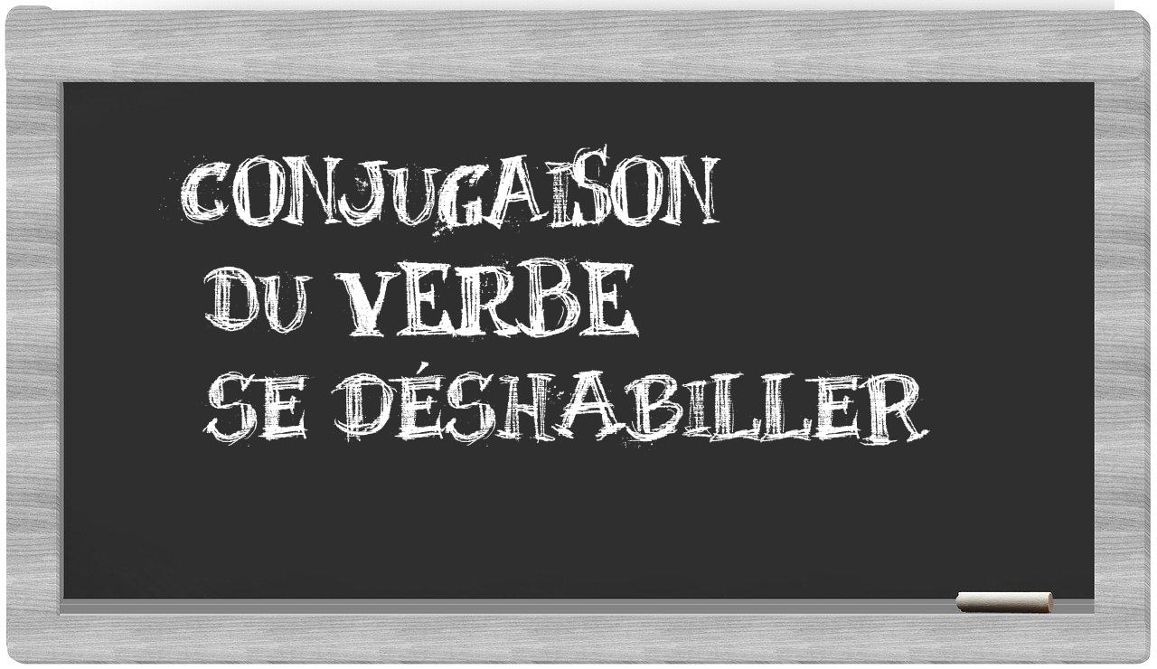 ¿se déshabiller en sílabas?