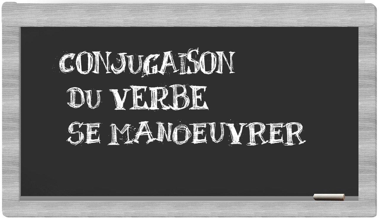 ¿se manoeuvrer en sílabas?