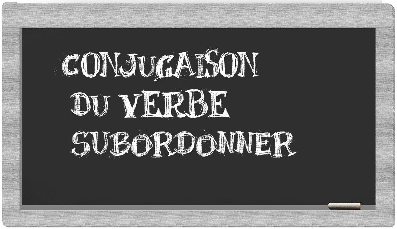 ¿subordonner en sílabas?